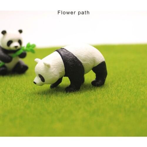 4PCS cute Panda Material Assembly and Landscape Making Material Decoration kids gifts Miniature Garden figurine Home Decor
