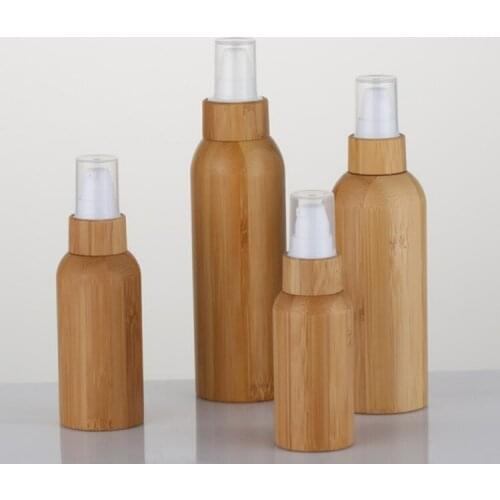 50 eco-friendly 1oz 4oz 50ml 100ml 120ml cosmetics cream bottles wooden lid bamboo cap essential oil pipette bottle container