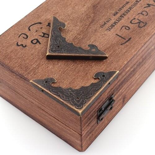 50pcs Vintage Book Corner Protector Scrapbook Boxes Corners Decorative Protector Cover Antique Angled Corner Flower Stickers