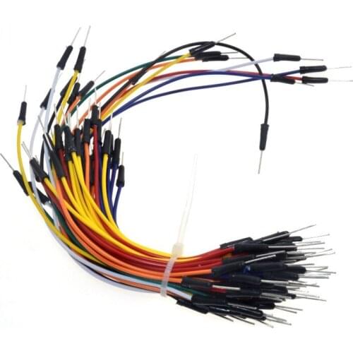 65pcs/Lot New Solderless Flexible Breadboard Jumper wires Cables Bread Plate Line
