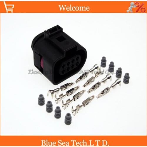 8 Pin/way 1.5mm 1J0 973 714 car 09G gearbox plug connector,Auto Lane change assistant plug for VW Audi