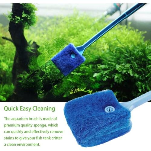 Aquarium Fish Tank Cleaning Brush Hanging Algae Remover Tool Floating Clean Window Algae Scraper Sponge Accessories Tools