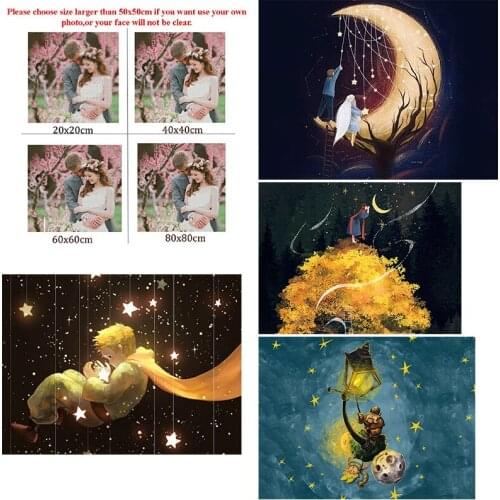 Diy Diamond Painting Custom Figure Painting The Little Prince Square Diamond Round Diamond Cross Stitc Mosaic Home Decora