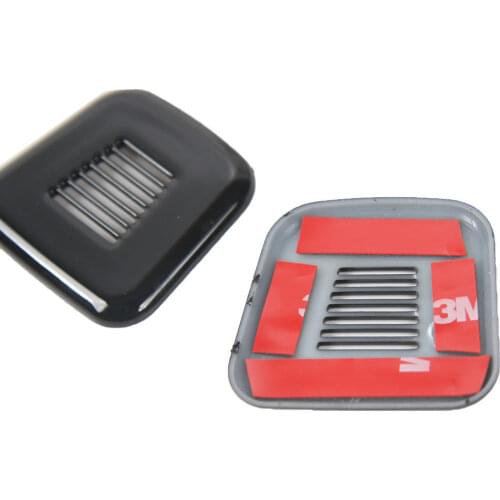 BBQ@FUKA 2pcs ABS Car Roof Dome Microphone Frame Cover Trim For Jeep Compass 2017