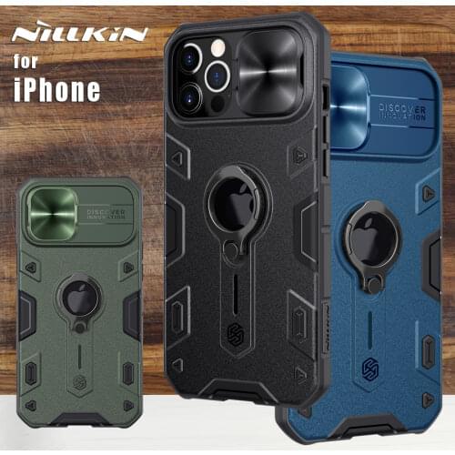 Nillkin For iPhone 12 Pro Max case Armor Lens Camera Protection Protective case Back Cover For iPhone 11 Pro Max SE 2020 7 8