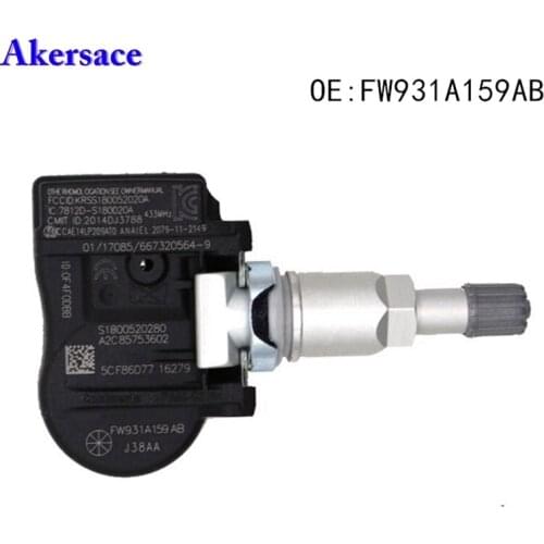 TPMS Sensor FW931A159AB Tire Pressure Monitor Sensor for Jaguar Land Rover Discovery Range Rover Citroen Peugeot Ford 9681102280