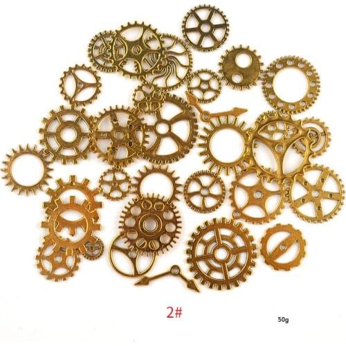 50g Metal Gear Clock Hand Jewelry Filling UV Resin Epoxy Mold Making Fillings Accessories For Handmade DIY Jewelry Crafts