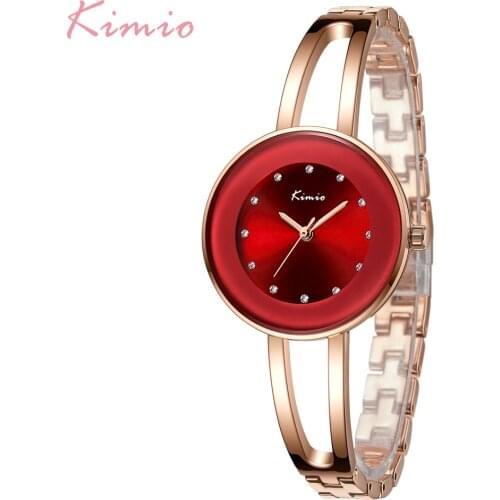 KIMIO New Arrival Luxury Brand Fashion Dress Ladies Bracelet Wristwatch Waterproof Quartz Clock Montre Relogio Feminino Gift Box