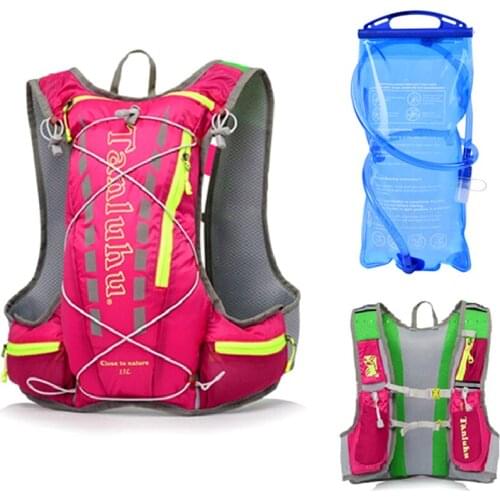 Colorful 15L Cycling Running Backpack with Water Bag Men Women MTB Bike Cross Country Bag Gym Backpack Bicycle Running City Bags