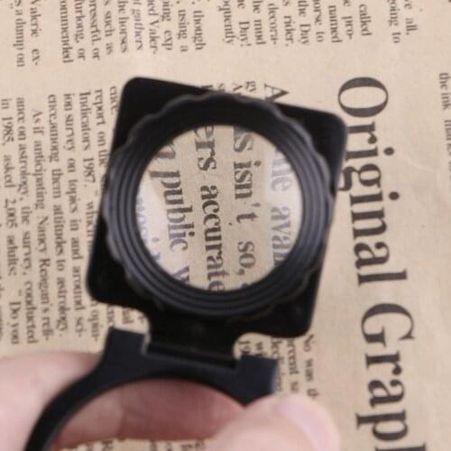 Metal Foldable Magnifier 20X Linen Tester Loupe Cloth Thread Counter Magnifying Glass For Textile Clothing Silk Screen Hot