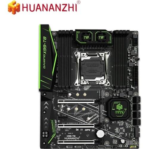 HUANANZHI X99-T8 Motherboard Supports Intel XEON E5 X99 LGA2011-3 All Series DDR3 RECC NON-ECC memory NVME USB3.0 ATX Server
