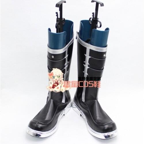 Sword Art Online Gun Gale Online Kirito Black Long Cosplay Shoes Boots X002