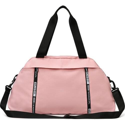 Fashion Womens Bag Trendy Solid Color Travel Bags For Girls Large Capacity Yoga Bags Waterproof Oxford Cloth Sports Gym Bags