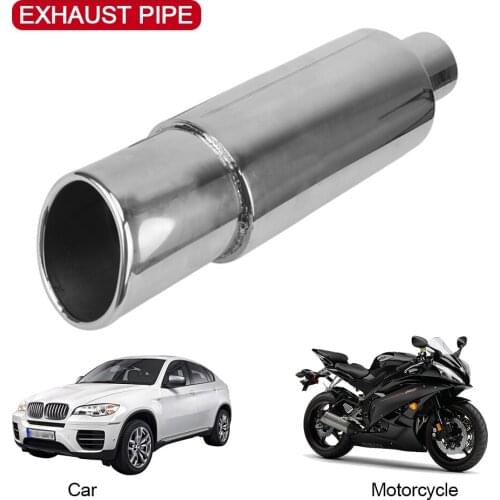 Motorcycle Exhaust Pipe Trim Auto Accessories 57mm Universal Stainless Steel Car Muffler Tail Throat
