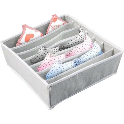 NewMen Women Bag Foldable Non-Woven Storage Box Bra Underwear Closet Organizer Drawer Divider Kit