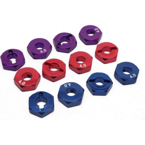 4pcs Aluminum Upgrade Wheel Hex Hub Mount & Pin 12x4mm for 1/18 RC Car WL A979