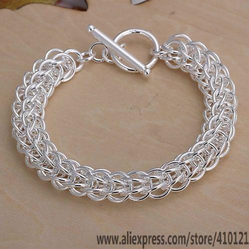 Wholesale High Quality Jewelry Bridal 925 Sterling Silver Bracelets for Women Best Gift SMTH016 Christmas Gift Round Bracelets