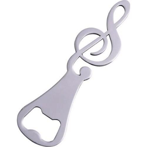 Music Note Bottle Opener Wedding Stainless Steel Beer Opener Restaurant Bar Tools Kitchen Gadgets Wholesale