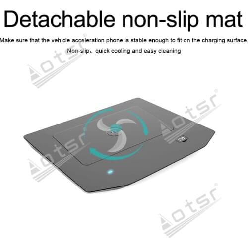 QI Car fast wireless charger For Volkswagen Lavida 2019 QI infrared fast wireless Charging Car Phone Holder for iphone / Samsung