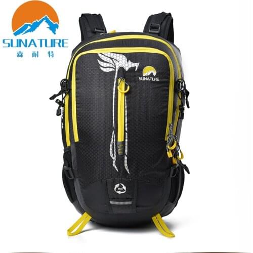 Sunature New outdoor mountaineering women riding backpack large capacity waterproof backpack camping hiking wear travel bag