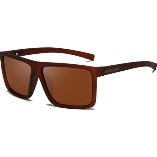 Men Sunglasses Polarized Flat Top Sunglasses Brand Designer Driving Sun glasses Male High Quality Rectangle Style Eyewear