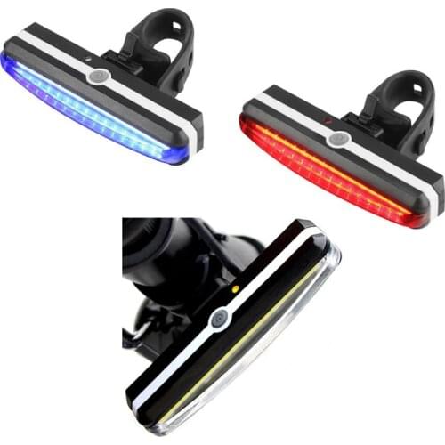 Ultra Bright Bike Light USB Rechargeable Bicycle Tail Light High Intensity Rear LED Night Outdoor Cycling Safety Flashlight