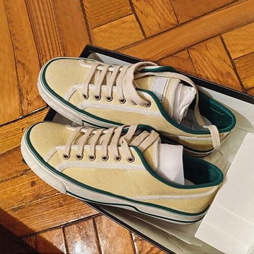 Mix Color Design Platform Denim Flats Women Lace Up Round Toe Casual Shoes Female Daily Leisure Walking Shoes Sneakers