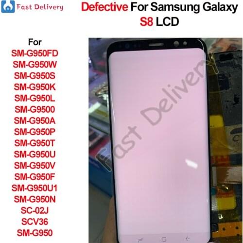 For Samsung Galaxy S8 G950F G950FD LCD Display Touch Panel Screen Digitizer Assembly For Samsung G950U G950W G9500 G950A lcd