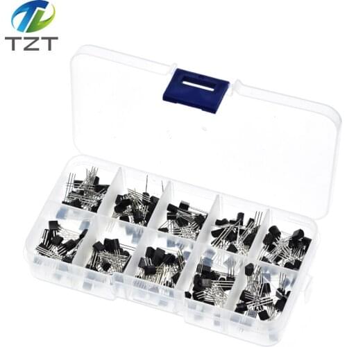 BC337 BC327 2N2222 2N2907 2N3904 2N3906 S8050 S8550 A1015 C1815 Transistor Assortment Kit 10value 200PCS,Transistors Box Pack