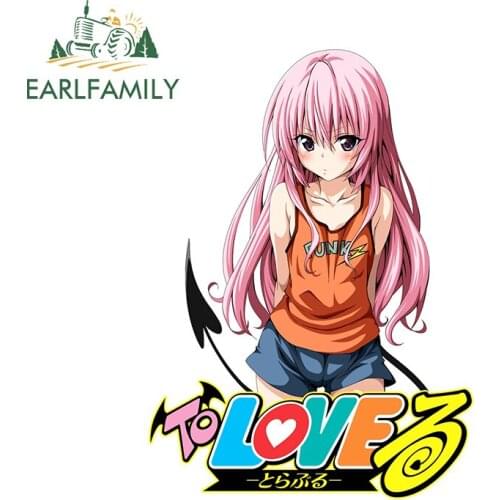 EARLFAMILY 13cm x 7.9cm for Lala Satalin Motorcycle Car Stickers Bumper Window Sticker Fashion Occlusion Scratch Vehicle Decal