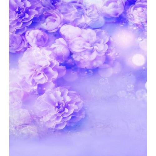 Purple Flowers Photography Backdrops Photo Props Studio Background 5x7ft
