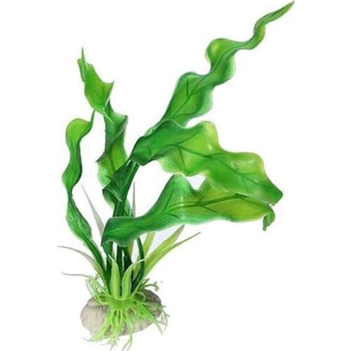 Hot YO-Green Artificial Plastic Grass Fish Tank Ornament Water Plant Aquarium Decor green