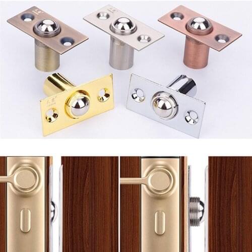 Hot Spring Invisible Wooden Cabinet Door Beads Lock Closet Ball Catch Latch Stainless steel material Door Beads Lock