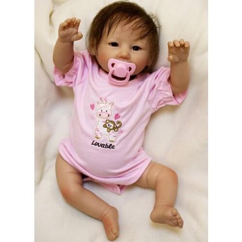 Kawaii new arrival 20inch silicone baby reborn dolls toys boneca for babies toys doll Newborn Lifelike Toddler Brinquedos Kids