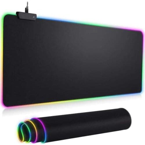 Tecsee RGB Mouse Pad Gaming Mouse Pad Computer Large Mouse pad Soft Keyboard Pads LED Gamer 800x400X4 Desk Mat For CS