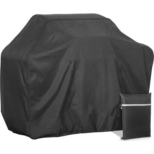 Grill Cover Waterproof Weather Resistant 210D Oxford BBQ Cover Suitable for Weber, Brinkmann, Char Broil Grills