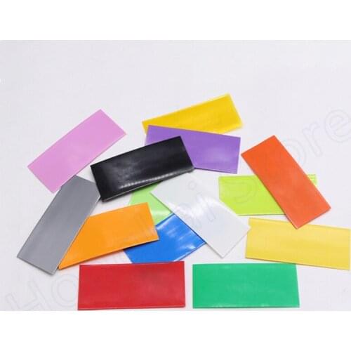 Multicolor No. 5 AA Battery Wraps PVC Heat Shrink Tube Protect And Repair Battery Skin Heat Shrink Sleeving