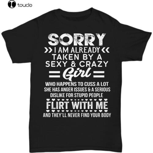 Men Boyfriend T-Shirt From Girlfriend Funny Boyfriend Tee Gift I'M Already Taken Tee Shirt