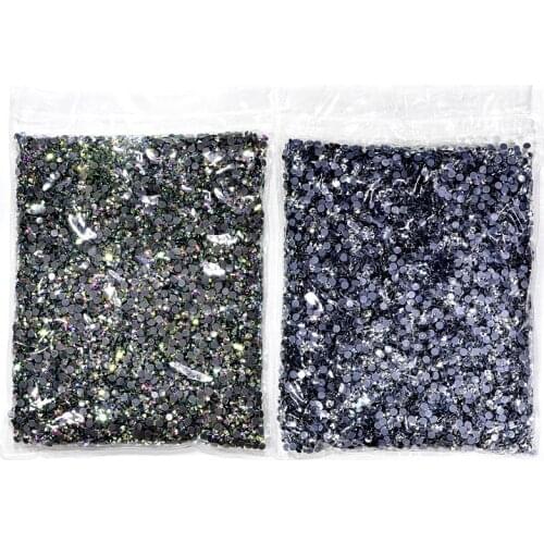 Wholesale High Quality Hot Fix Rhinestones SS6-SS40 Crystal AB Large Packing Iron On Hotfix Rhinestones for Motif Design B1290