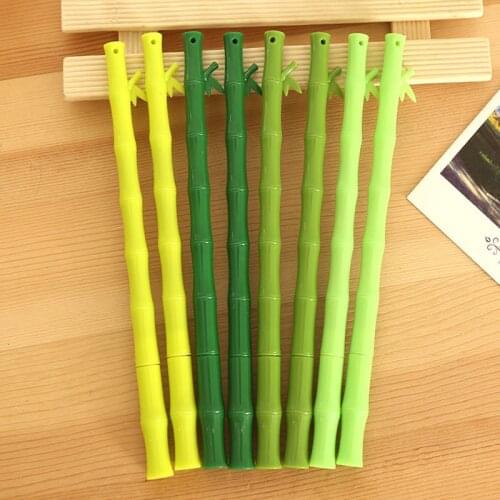 A113 fresh bamboo pen wholesale bamboo shape black neutral pen creative Stationery office supplies for students
