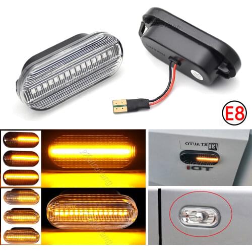 For VW Golf 3 4 MK3 Jetta MK4 Bora Passat 3B Polo 6N 9N Sharan Vento Side Fender Warning Indicator LED Dynamic Turn Signal Light