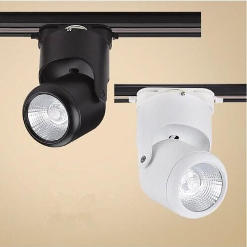 15W LED COB Track light Lamp 20W COB LED Ceiling Downlight 360 degree rotation LED spot light With LED Driver For Home Lighting