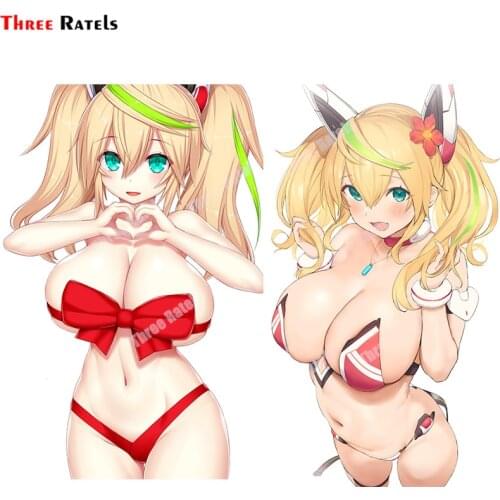 Three Ratels A737 Gene Phantasy Star Cute&Sexy Girl Sticker For Bmw E90 Vinyl Material Waterproof Anime Car Auto Decals
