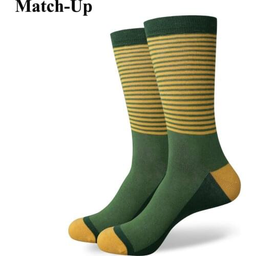 Match-Up male socks multicolour stripe sock male cotton socks student socks