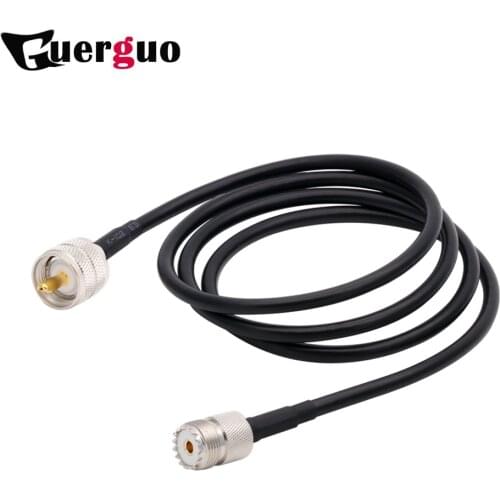 UHF PL-259 Male to UHF SO-239 Female RG58 Antenna Extension Cable PL259 Pigtail connector for CB Radio Ham Radio FM Transmitter