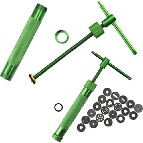 A Squeeze And 20 Spacer Cake Decorating Tool Set DIY Practical Polymer Clay Extruder Craft Cake Sculpture for Kitchen Bakeware