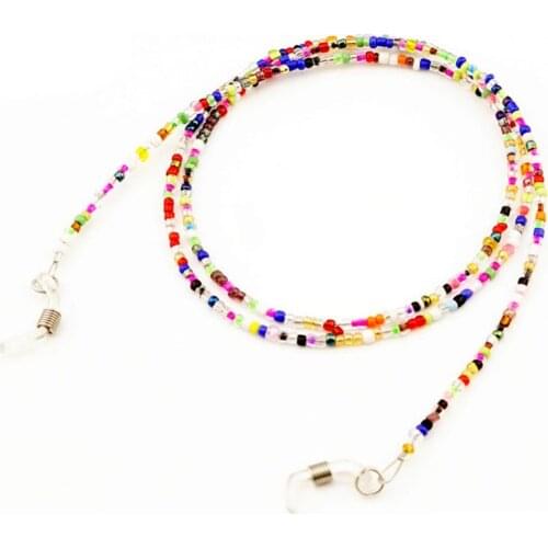1pc/lot Colorful Beads Eyeglass Chain Sunglasses Neck Cord Holder Handmade colour beaded Eyeglass Lanyard