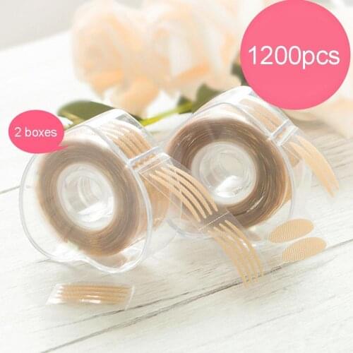 1200Pcs/Set Invisible Round Thin Waterproof Double Eyelid Tape Adhesive Sticker