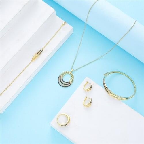 2021 Apr Morocco hot selling accessories wedding jewelry set for women traditional jewelry set copper high quality jewelry set