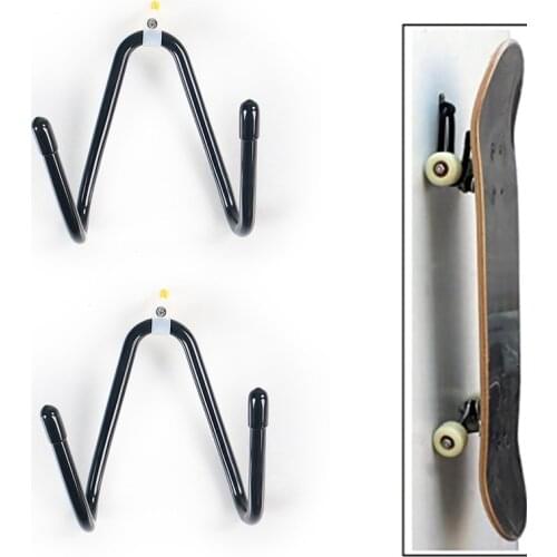4Pack Skateboard Rack Wall Mount Adjustable Longboard Deck Wall Hanger Holder Display for Guitar Skis Snowboards